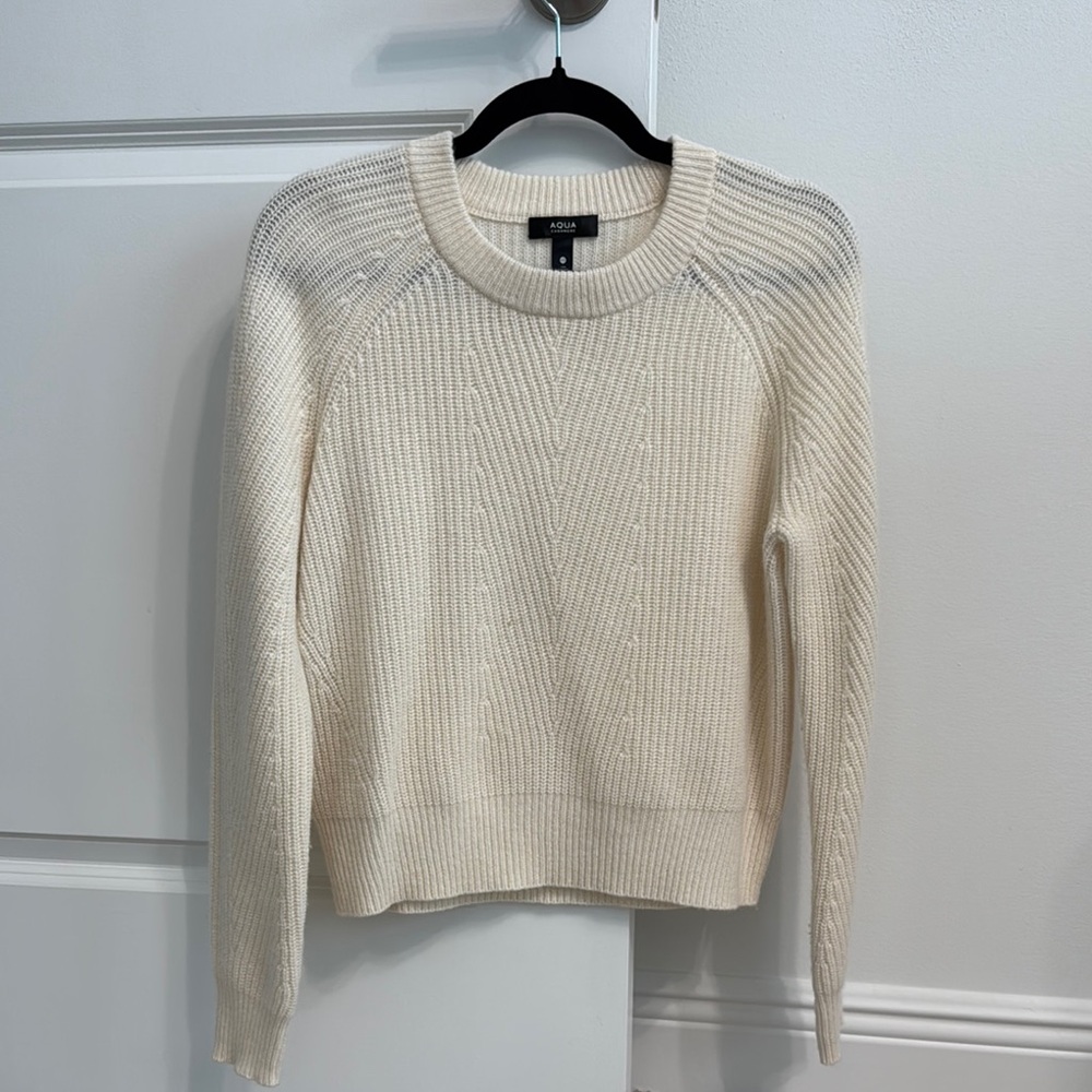 Aqua Cream Cashmere Sweater